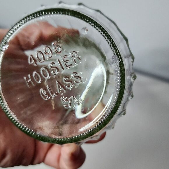 Vintage Hooster Glass Clear Glass Bud Vase Ribbed Pattern 9" Tall - Picture 2 of 3